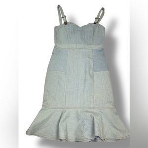 Black Scale Clothing Denim Retro Hourglass Dress Size Small NEW